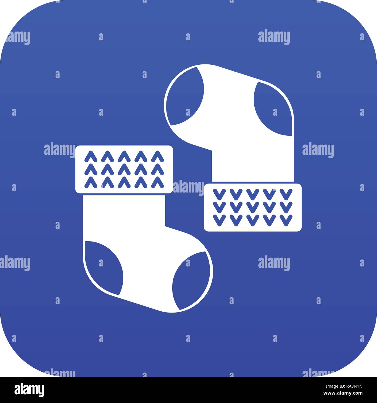 Baby socks icon digital blue Stock Vector Image & Art - Alamy