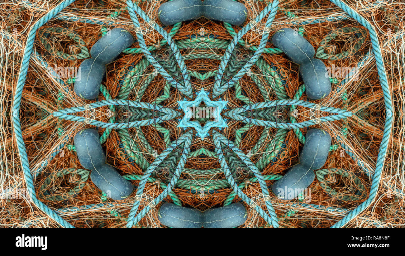 Geometric Fish Net Abstract Fishnet and Fishing Lines Concept Symmetric Pattern Ornamental ...
