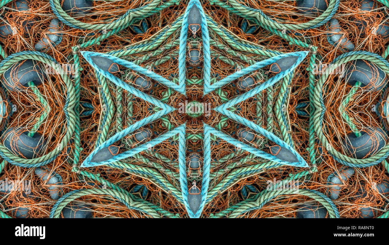 Geometric Fish Net Abstract Fishnet and Fishing Lines Concept Symmetric Pattern Ornamental ...
