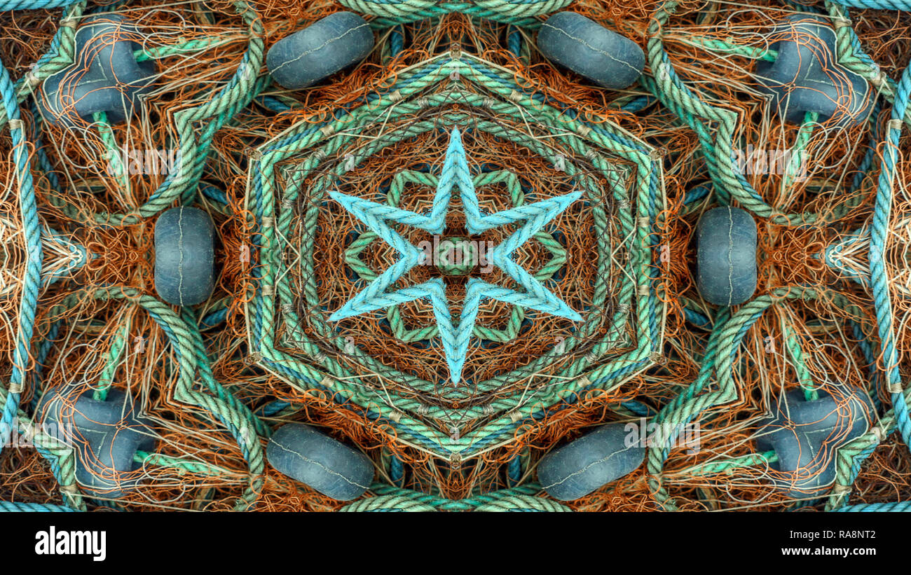 Geometric Fish Net Abstract Fishnet and Fishing Lines Concept Symmetric Pattern Ornamental ...