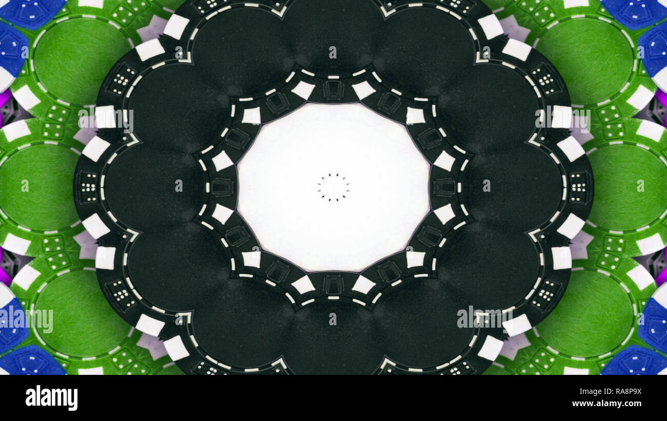 Abstract Gambling Concept Symmetric Pattern Ornamental Decorative ...
