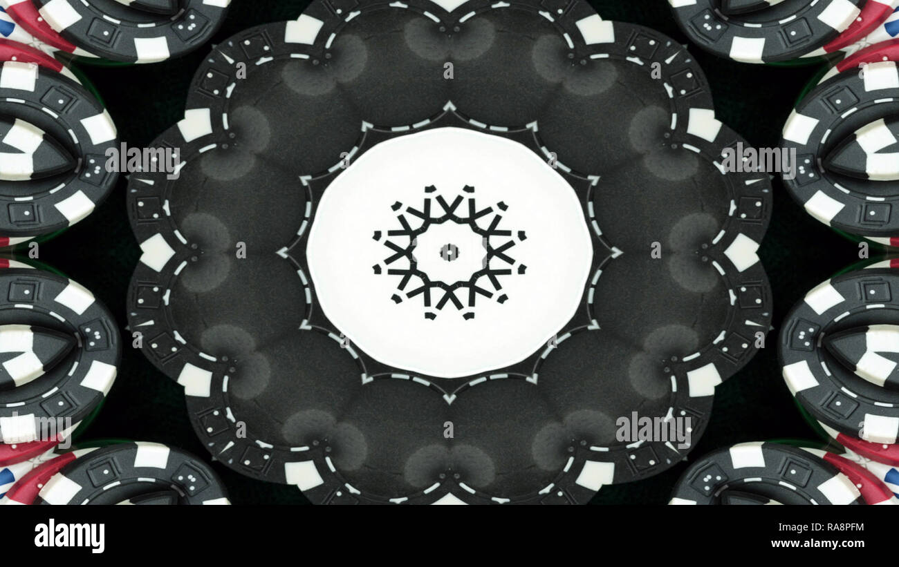 Abstract Gambling Concept Symmetric Pattern Ornamental Decorative ...
