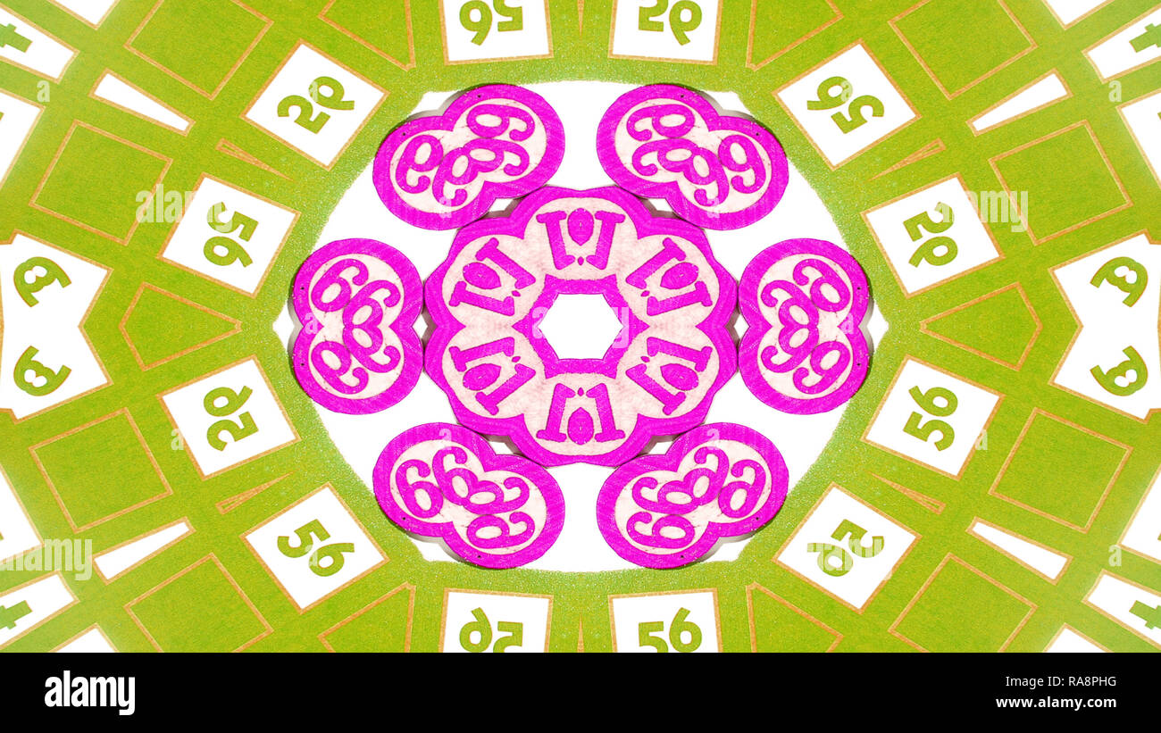 Abstract Gambling Concept Symmetric Pattern Ornamental Decorative ...