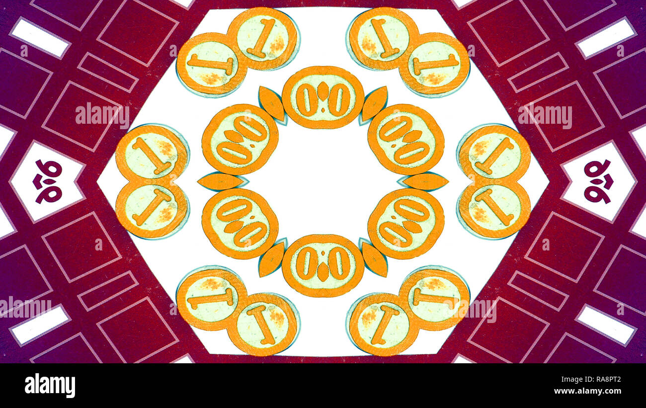 Abstract Gambling Concept Symmetric Pattern Ornamental Decorative ...