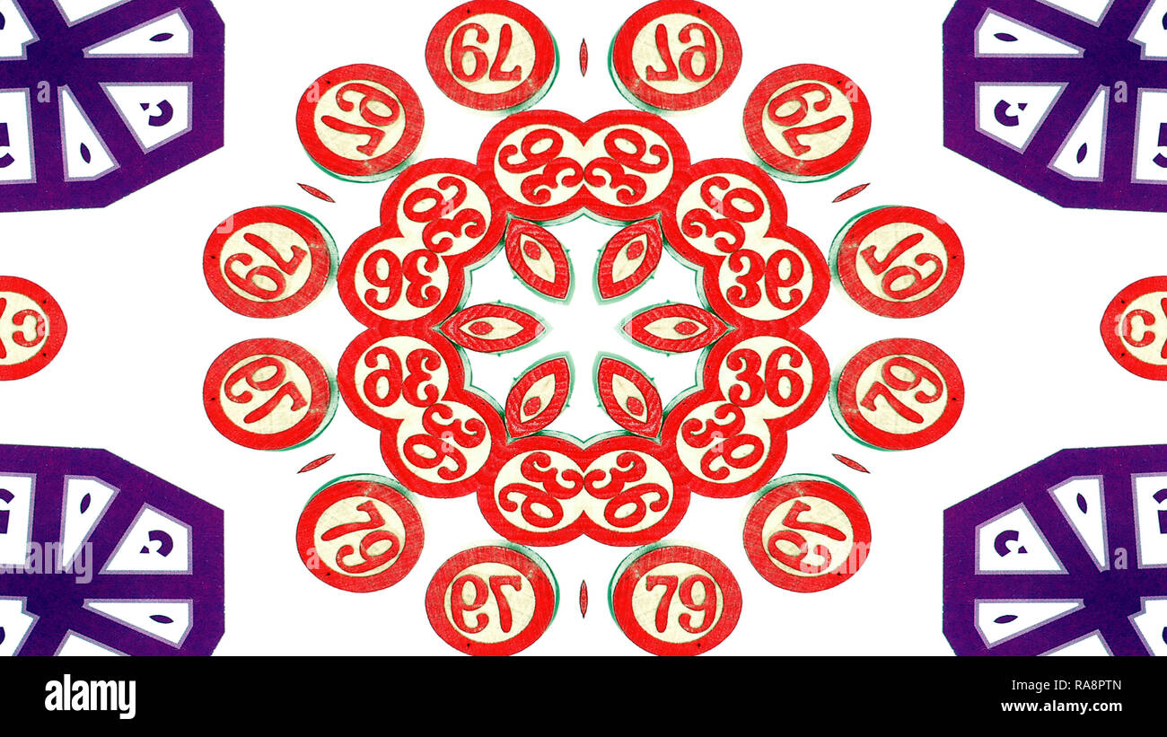Abstract Gambling Concept Symmetric Pattern Ornamental Decorative ...