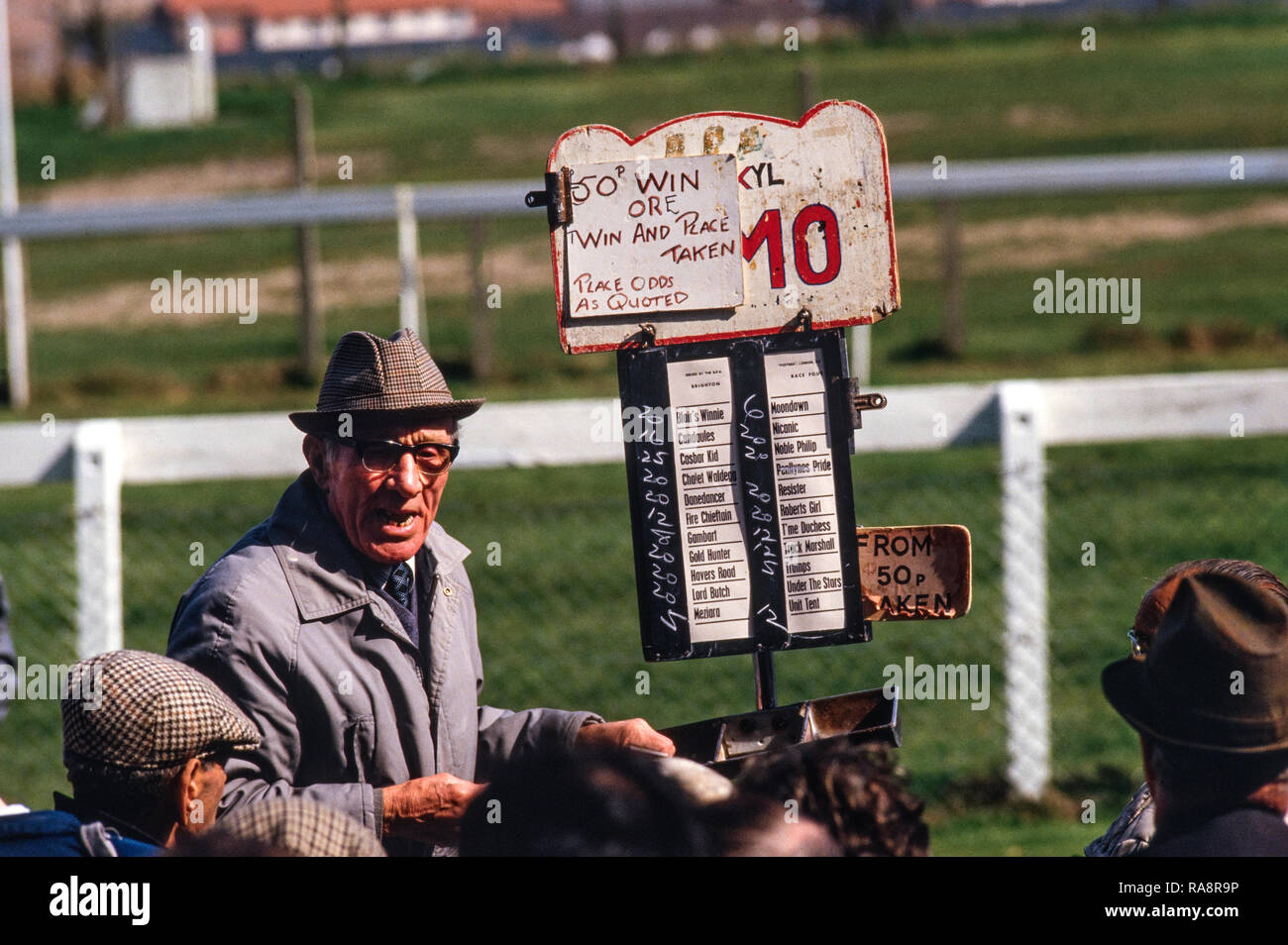 Brighton Races 28 April 1986 Photographed with permission for the
