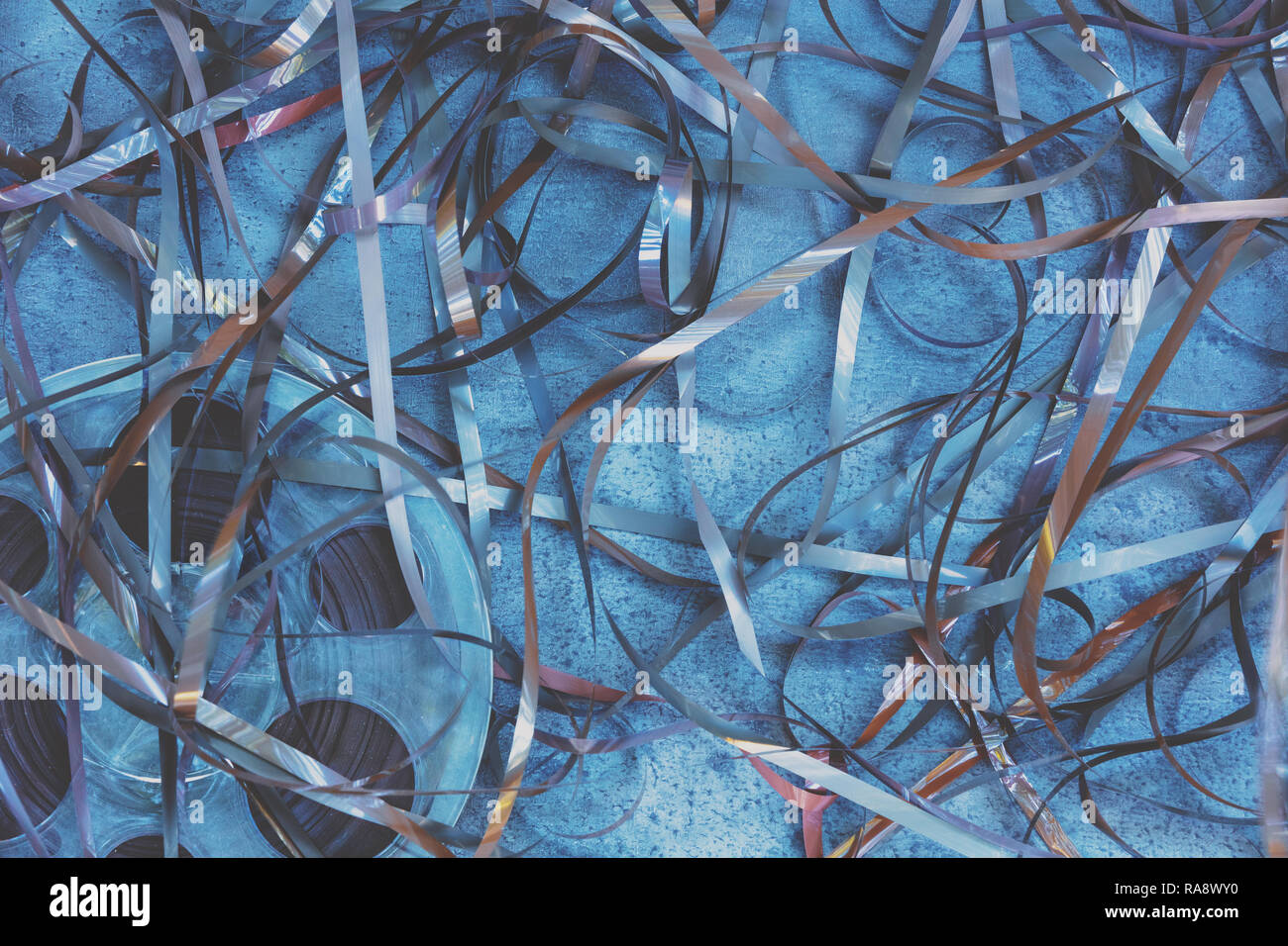 Abstract retro tape composition Stock Photo Alamy