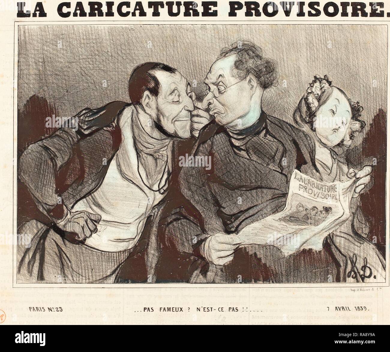 Honoré Daumier French 1808 1879 Pas Fameux Nest Ce Pas 1839