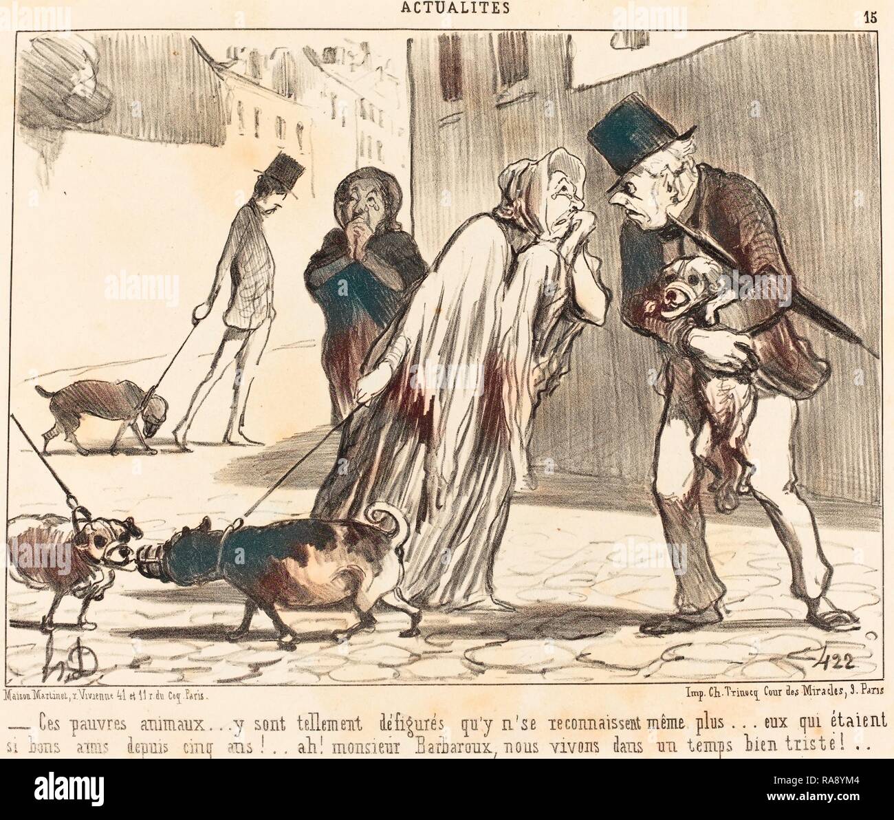 Honoré Daumier (French, 1808 1879), Ces pauvres animaux n'se