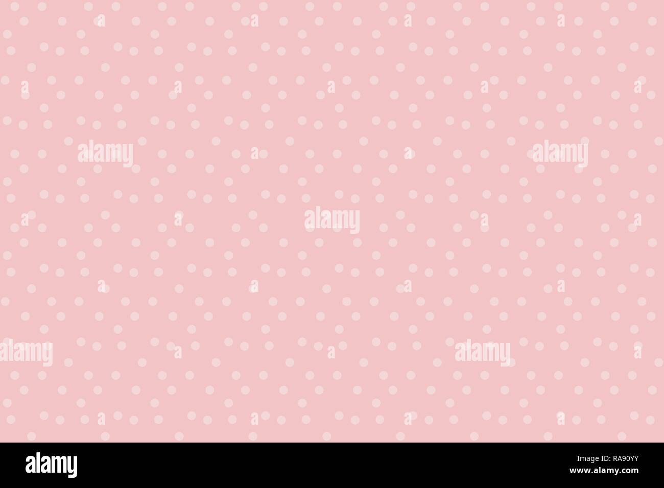 Gently pastel baby color vector background dots seamless pattern Stock Vector
