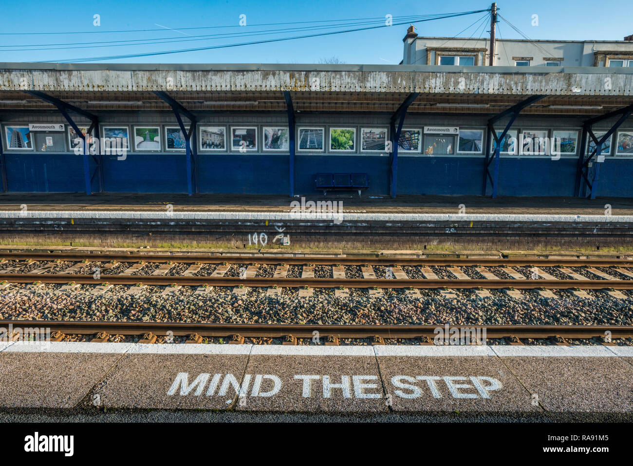 Avonmouth, Avonmouth Train Station, near Bristol, 2nd Jan 2018 Stock Photo