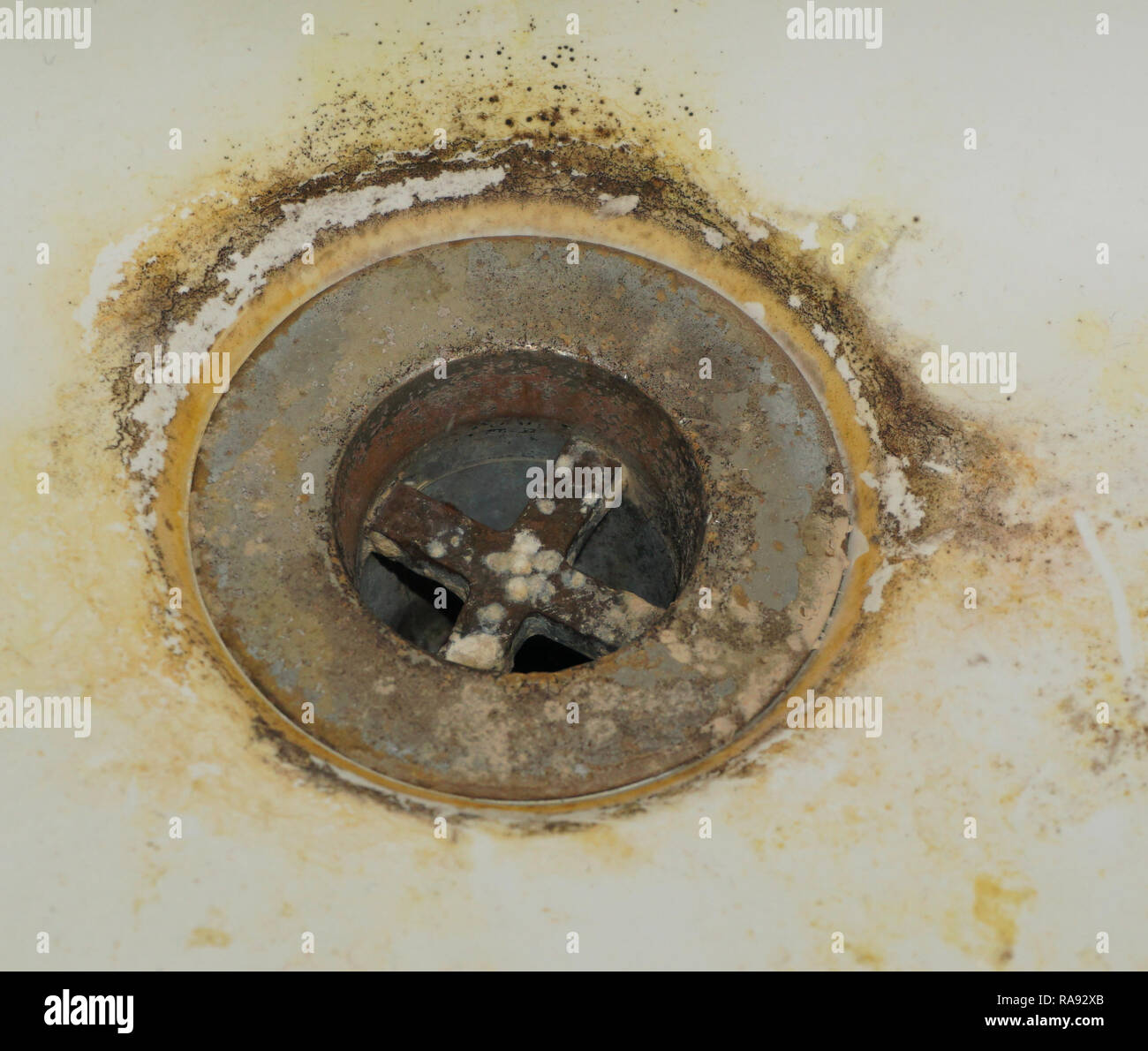 disgusting bathroom sink Stock Photo