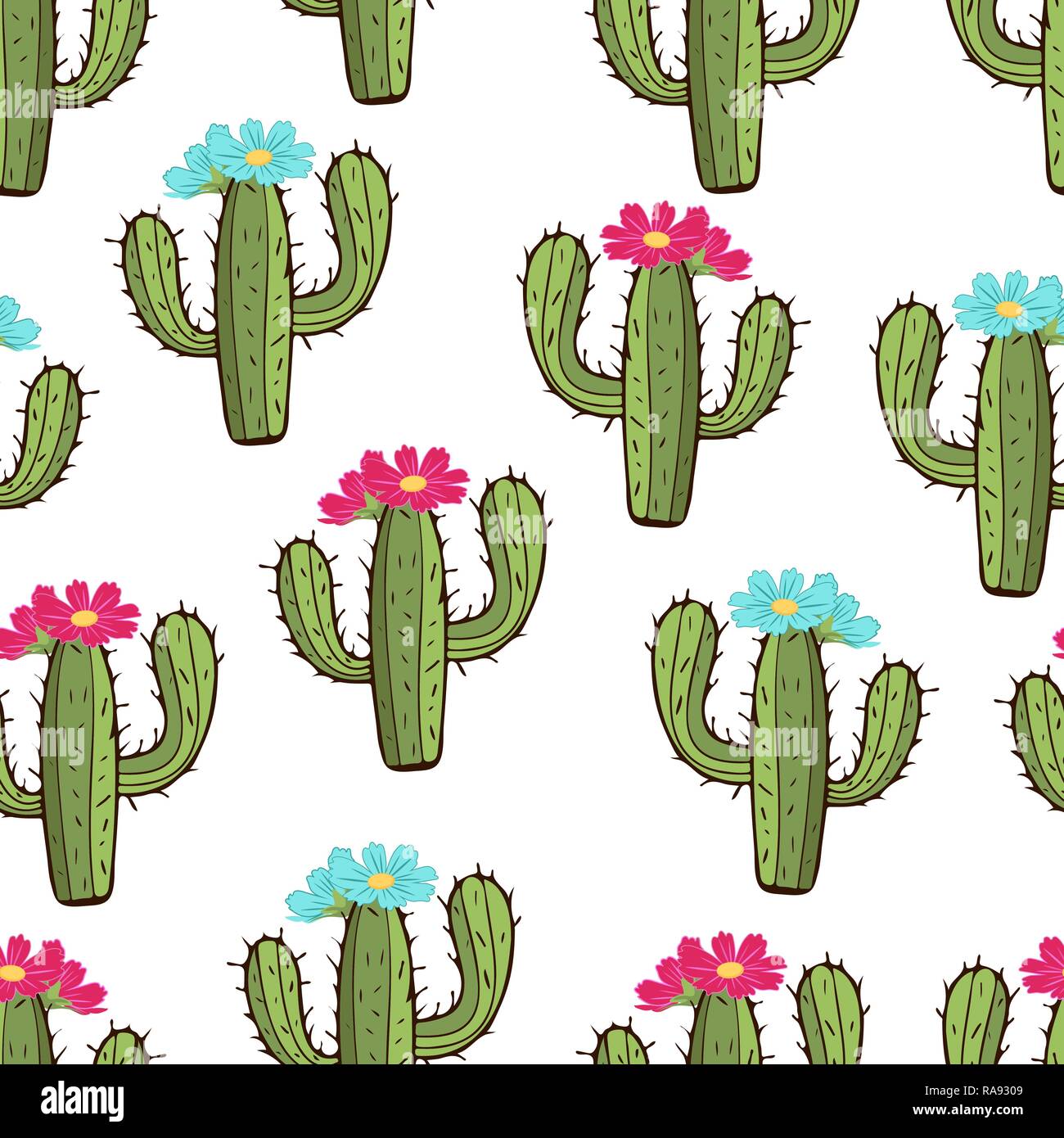 blooming cactus seamless pattern hand drawing vector illustration painted green peyote with spikes and pink and blue flower buds on white backgroun stock vector image art alamy https www alamy com blooming cactus seamless pattern hand drawing vector illustration painted green peyote with spikes and pink and blue flower buds on white backgroun image230081273 html