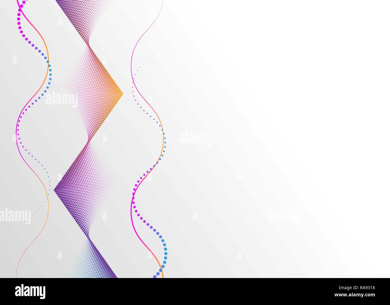 neon bright colored gradient abstract dotted background from lines 10 eps Stock Vector