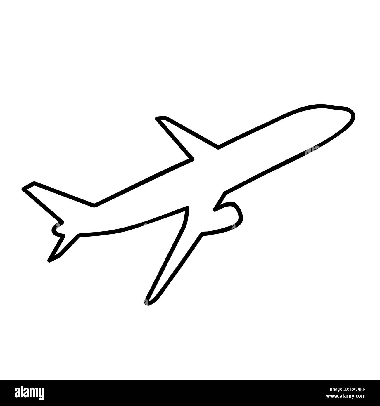 Airplane Drawing  How to draw an airplane  Easy drawings easy
