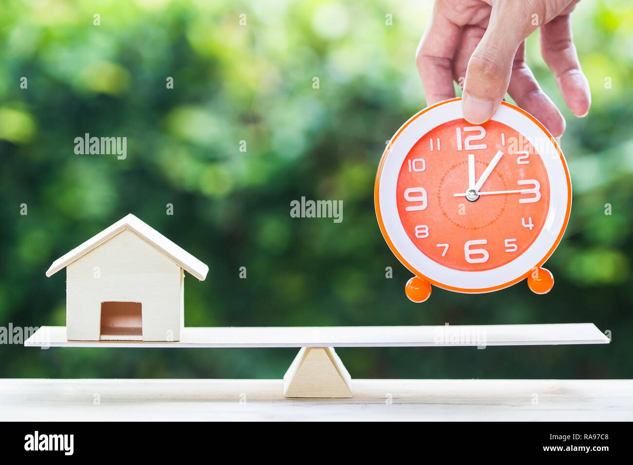 Home bargain, real estate, loan, house lender reverse mortgage concept