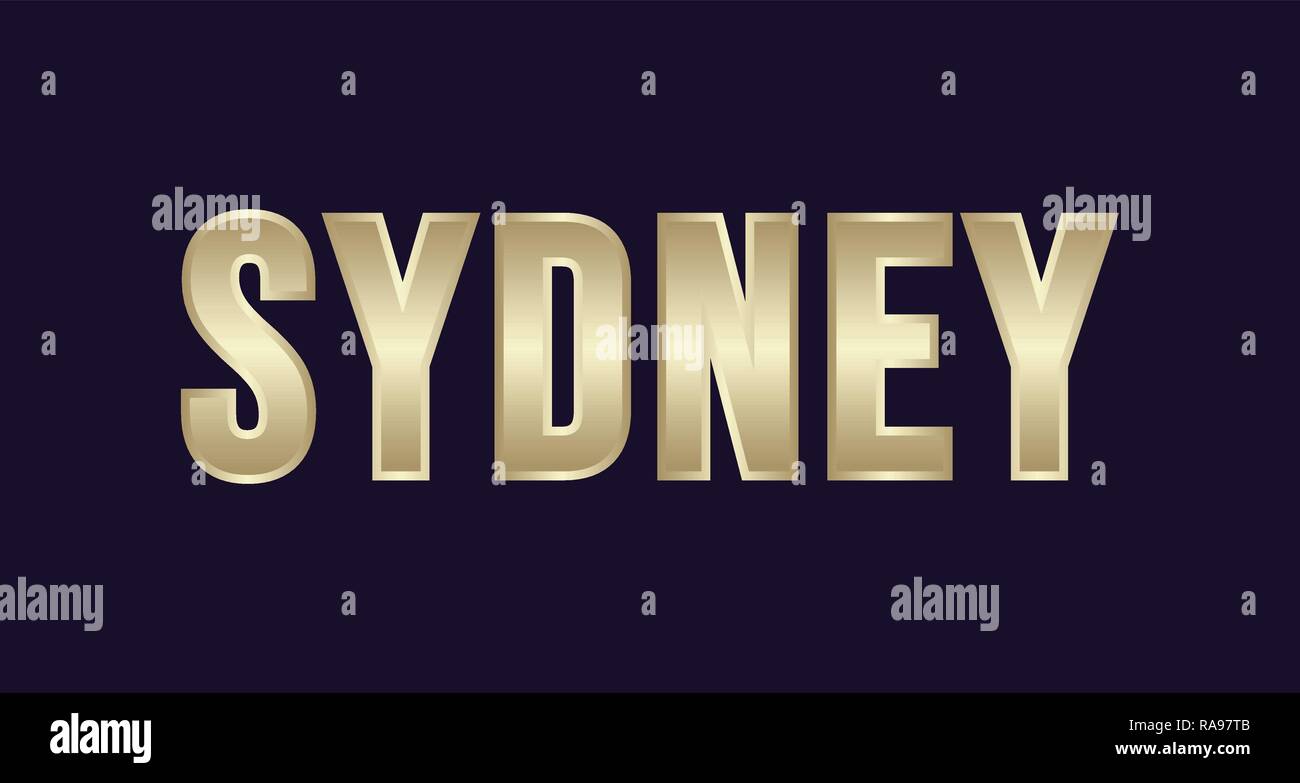 Sydney City Typography vector design. Greetings for T-shirt, poster ...