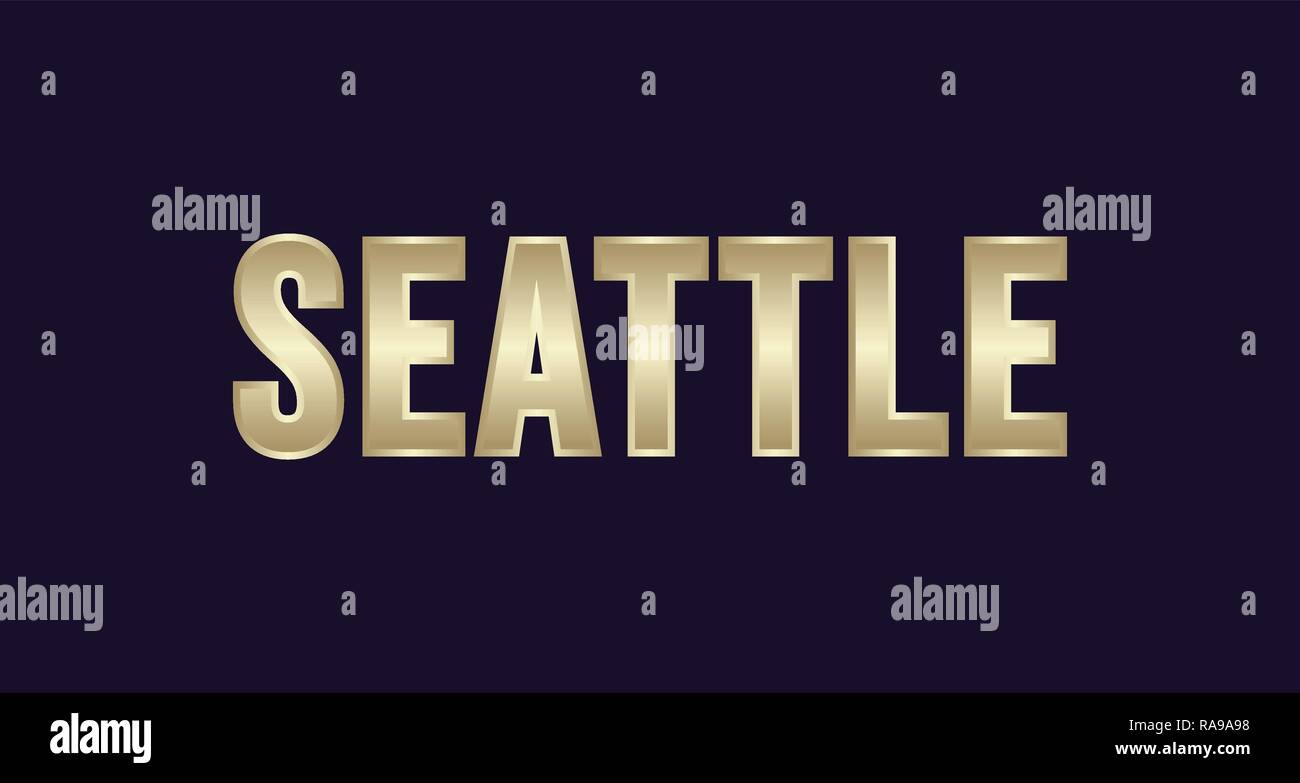 Seattle wallpaper Stock Vector Images - Alamy