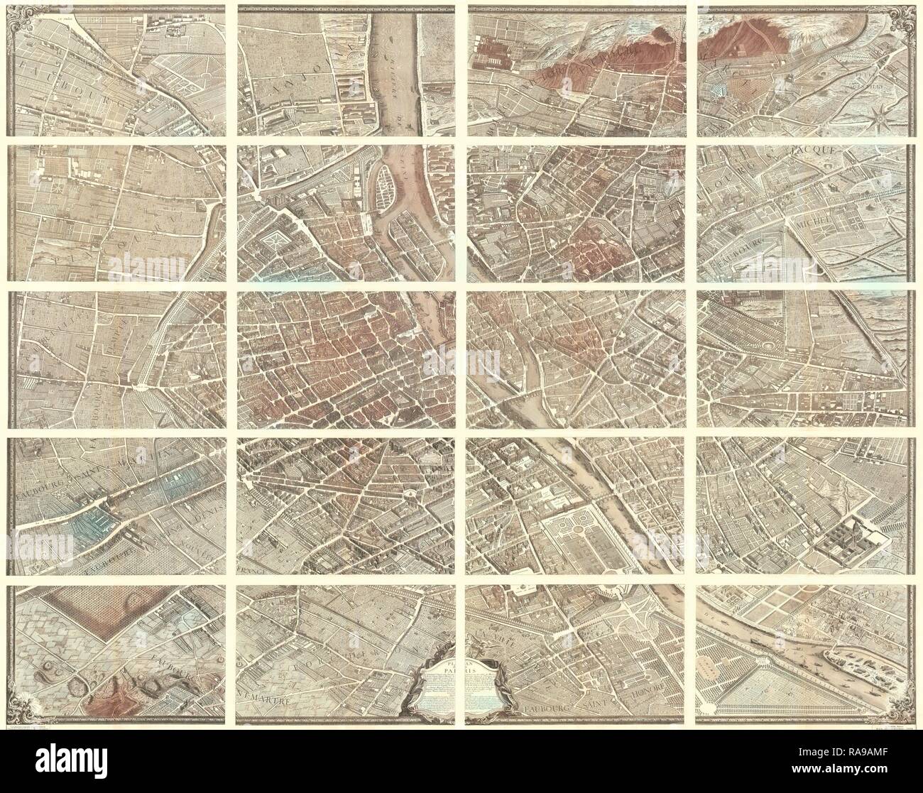 Turgot paris map hi-res stock photography and images - Alamy