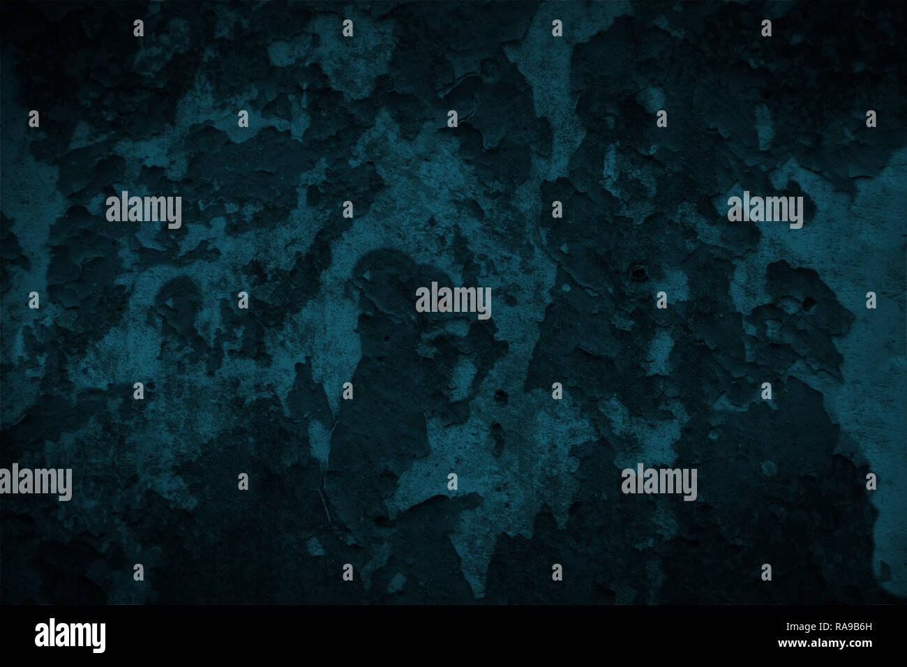 Dark blue paint falls off the concrete wall Stock Photo Alamy