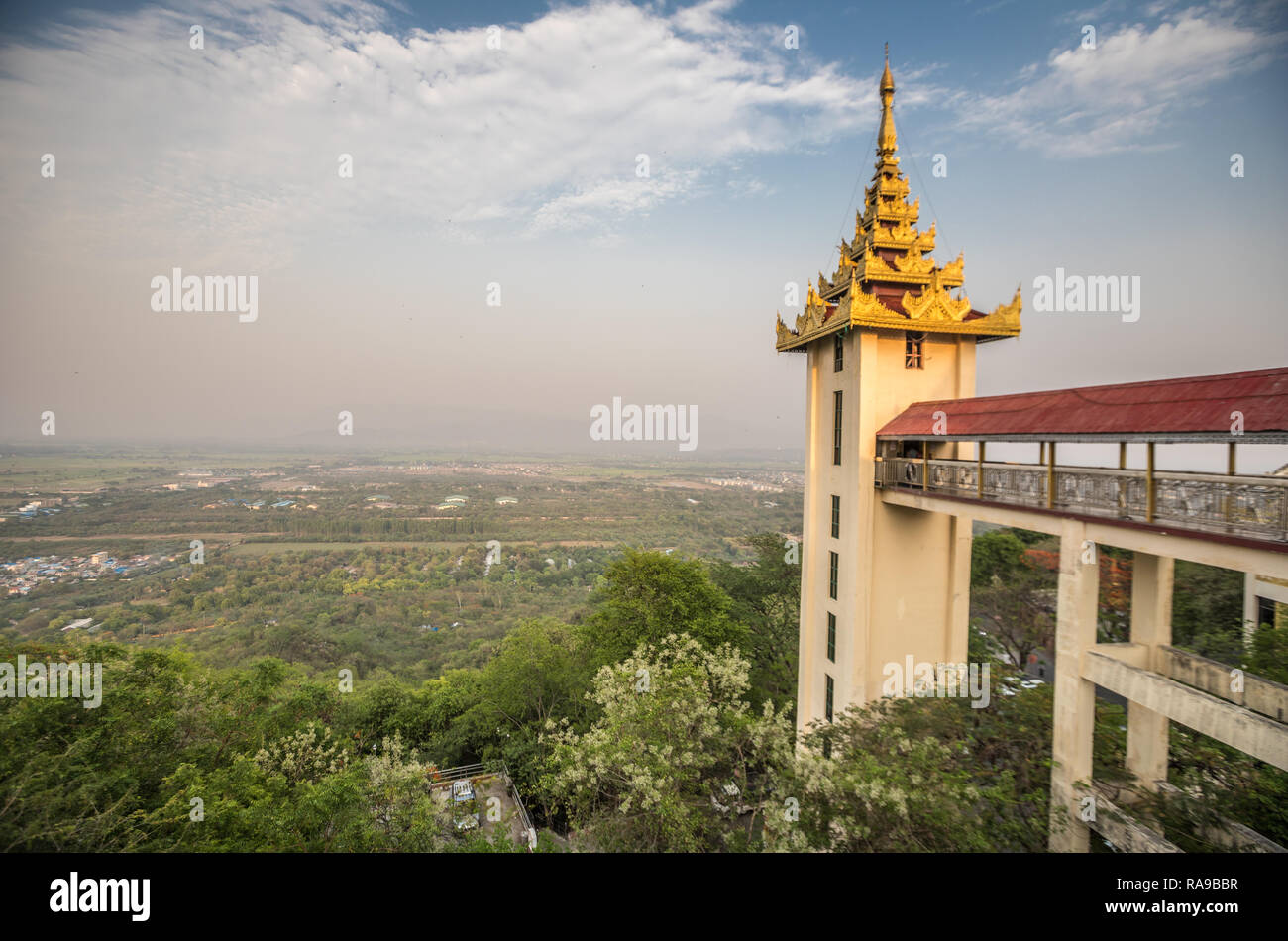 Elevator in Mandalay Hill Stock Photo