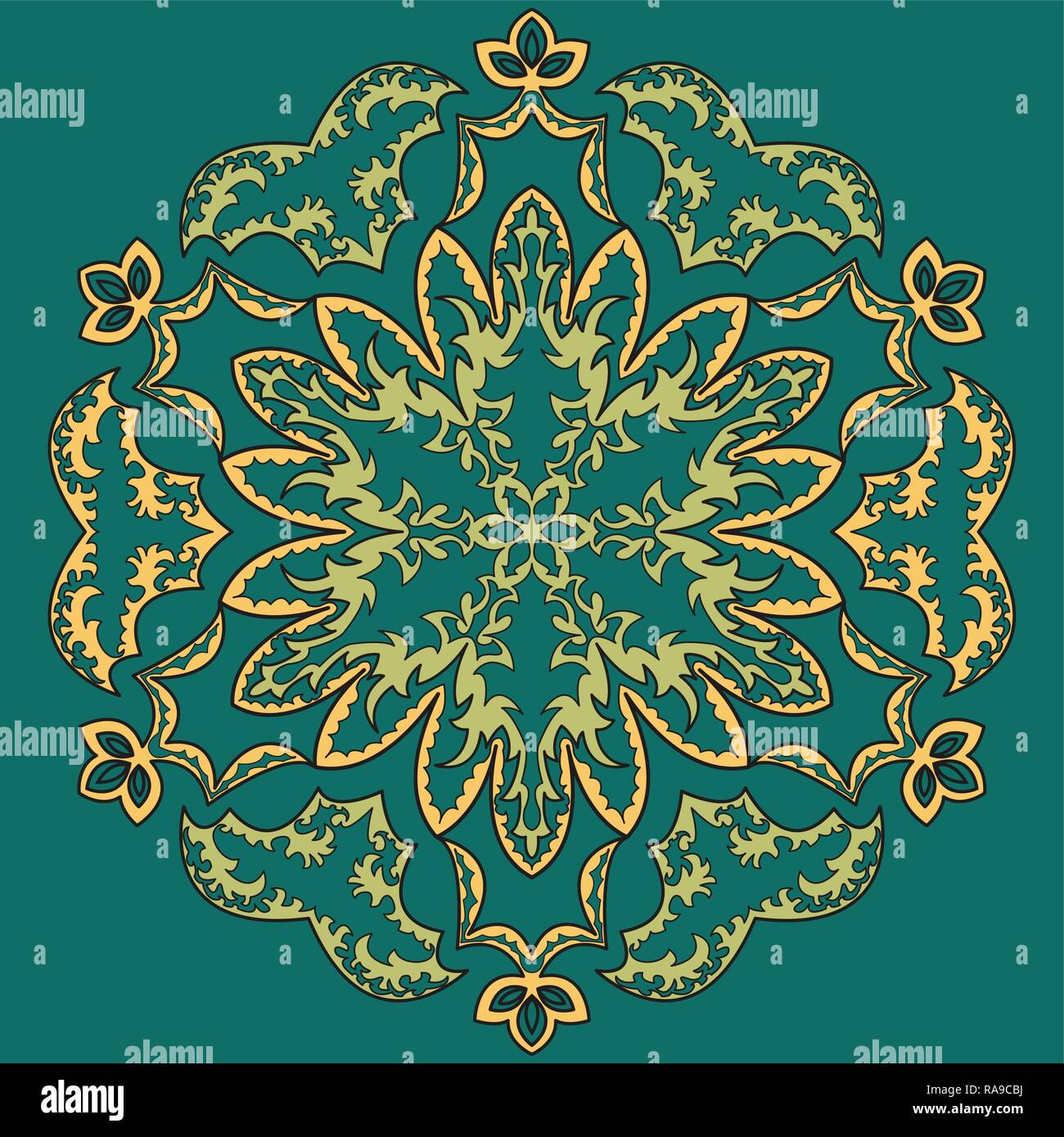 Seamless Islamic pattern. Easily editable vector image Stock Vector