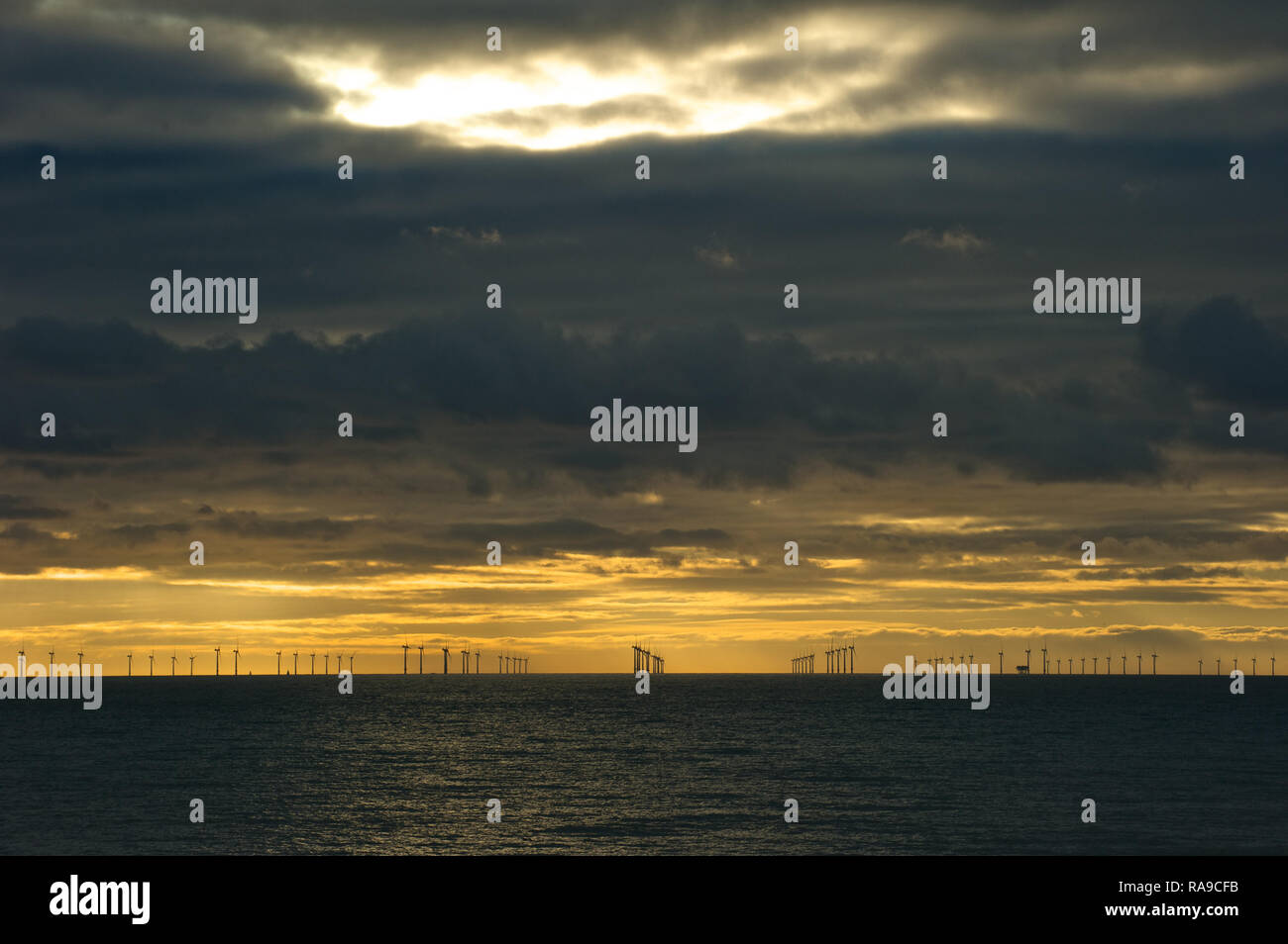 Rampion offshore wind farm turbines hi-res stock photography and images ...