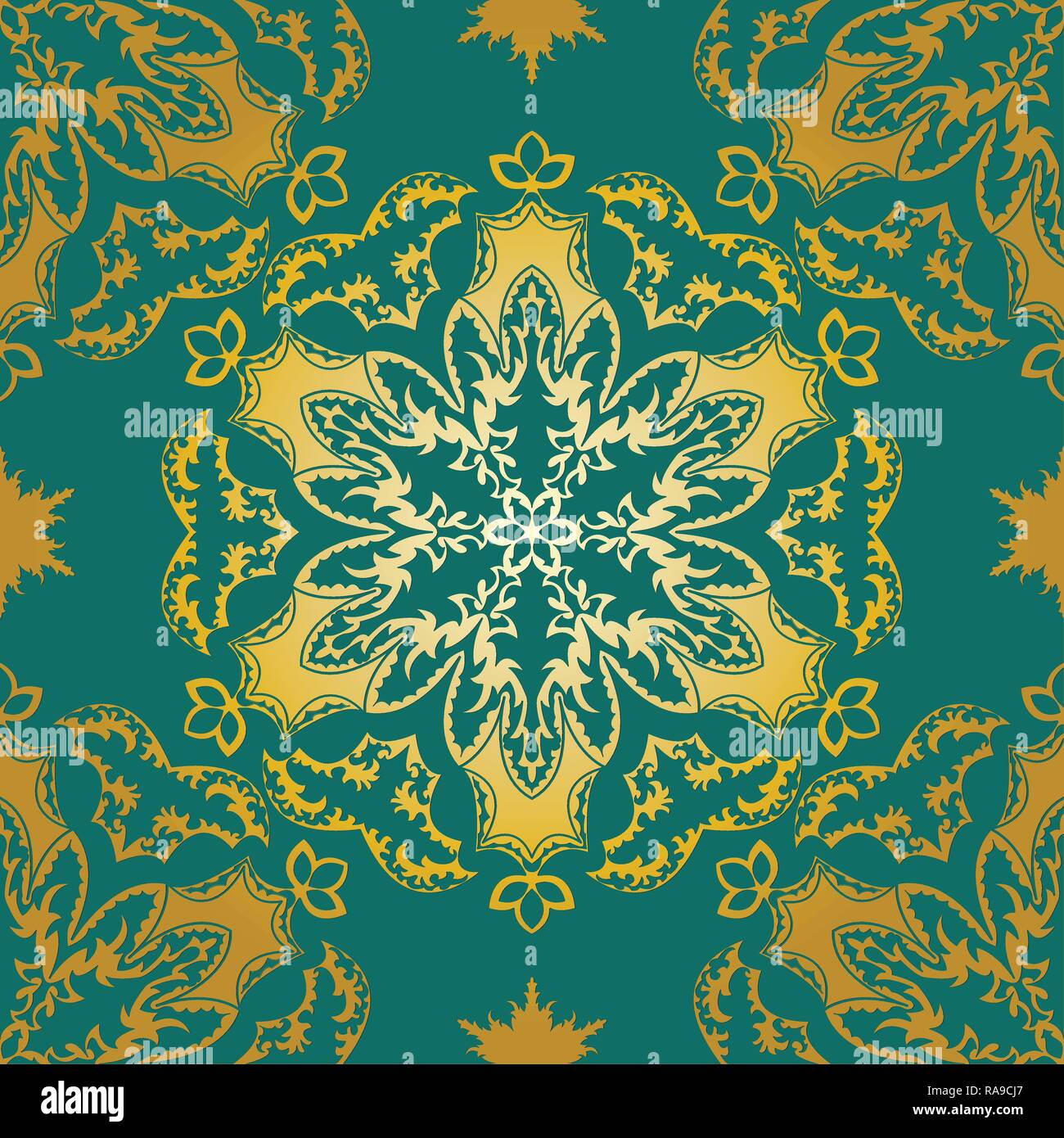 Seamless floral pattern Easily editable vector image Stock Vector