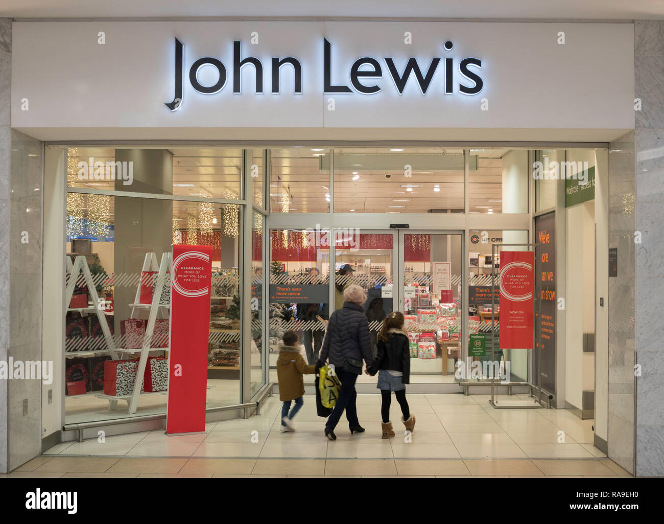 John Lewis store front, Newcastle, north east England, UK Stock Photo