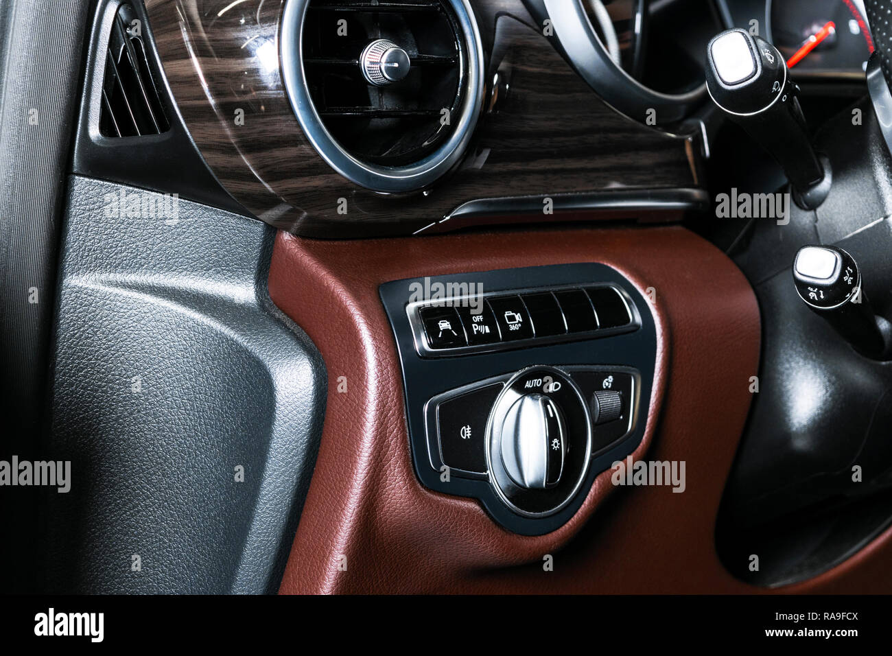 Ac Ventilation Deck In Luxury Modern Car Interior Modern