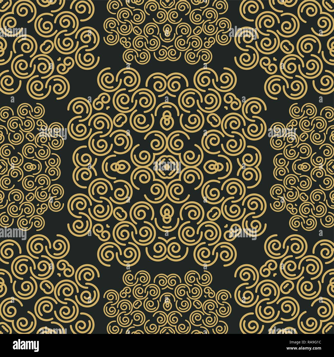 Abstract background with damask pattern Easily editable vector image Stock Vector