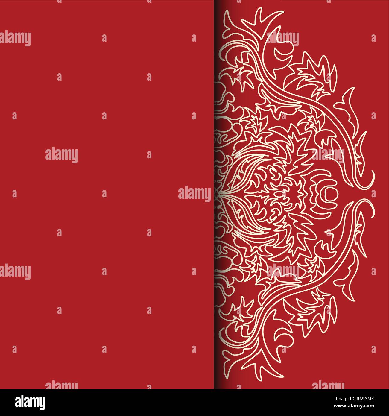 Vector illustration of Damascus style pattern Stock Vector Image & Art