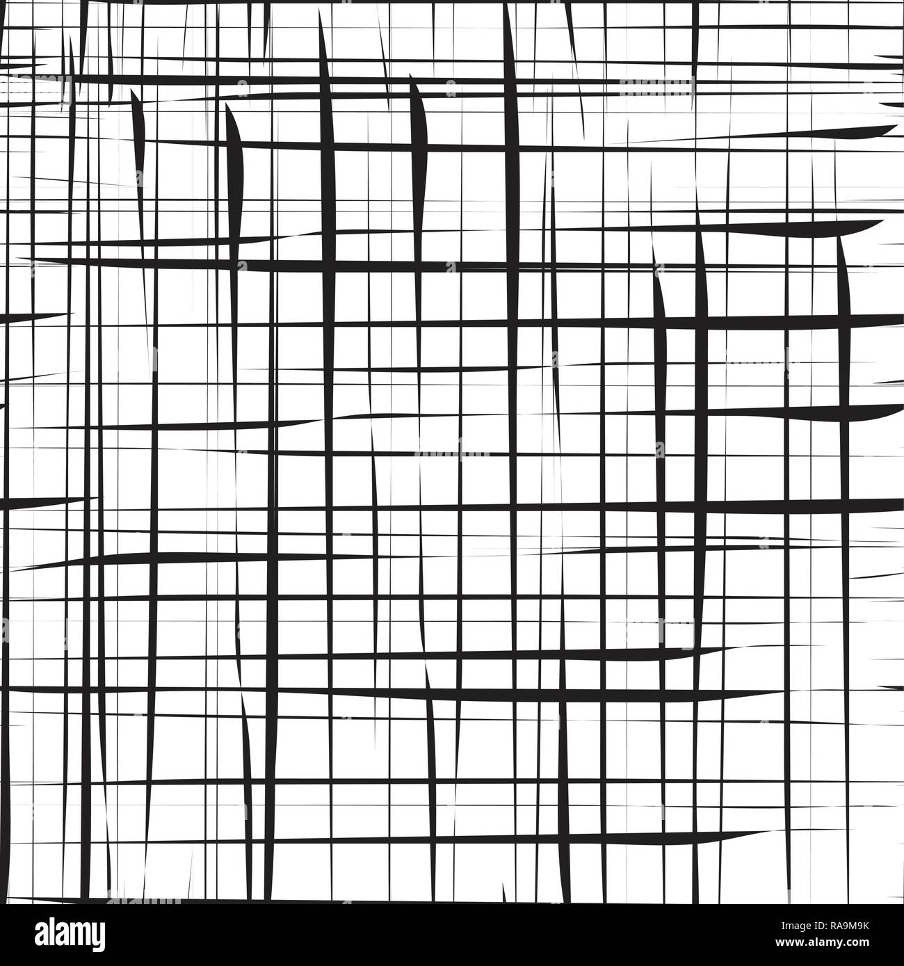 Random chaotic lines abstract geometric pattern / texture. Modern ...