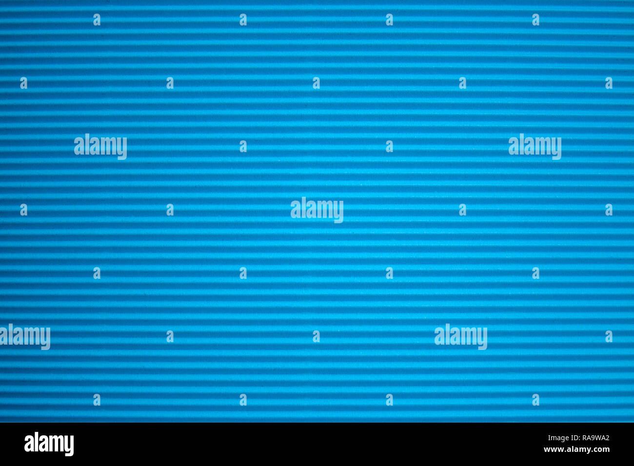 Blue corrugated paper texture. Abstract blue background Stock Photo