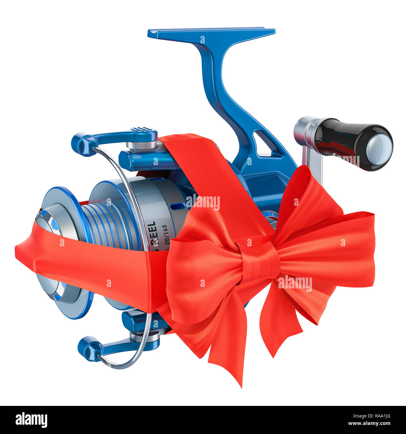 https://c8.alamy.com/comp/RAA1JG/spinning-reel-with-bow-and-ribbon-gift-concept-3d-rendering-isolated-on-white-background-RAA1JG.jpg