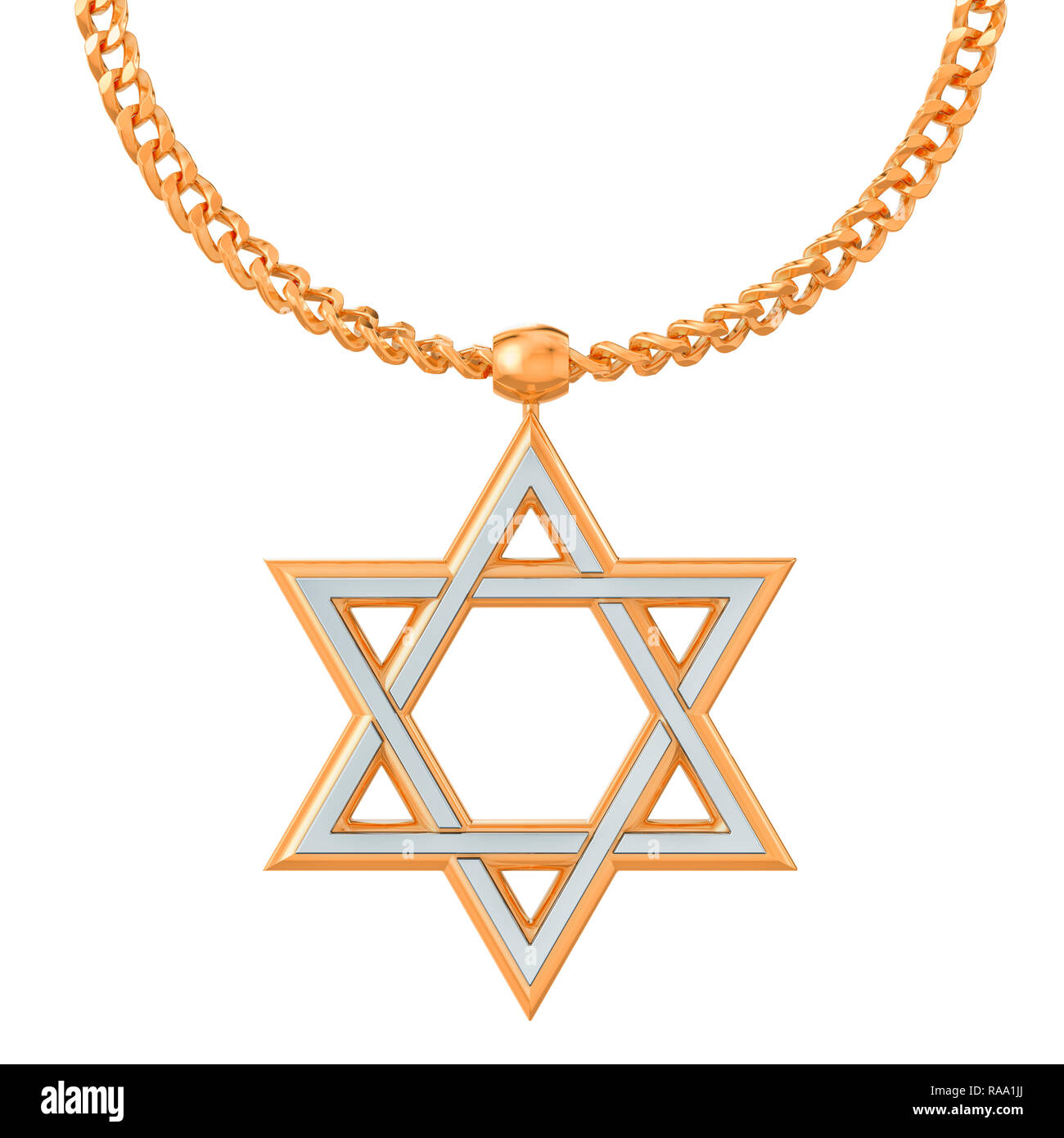 Jewish star necklace Cut Out Stock Images & Pictures - Alamy