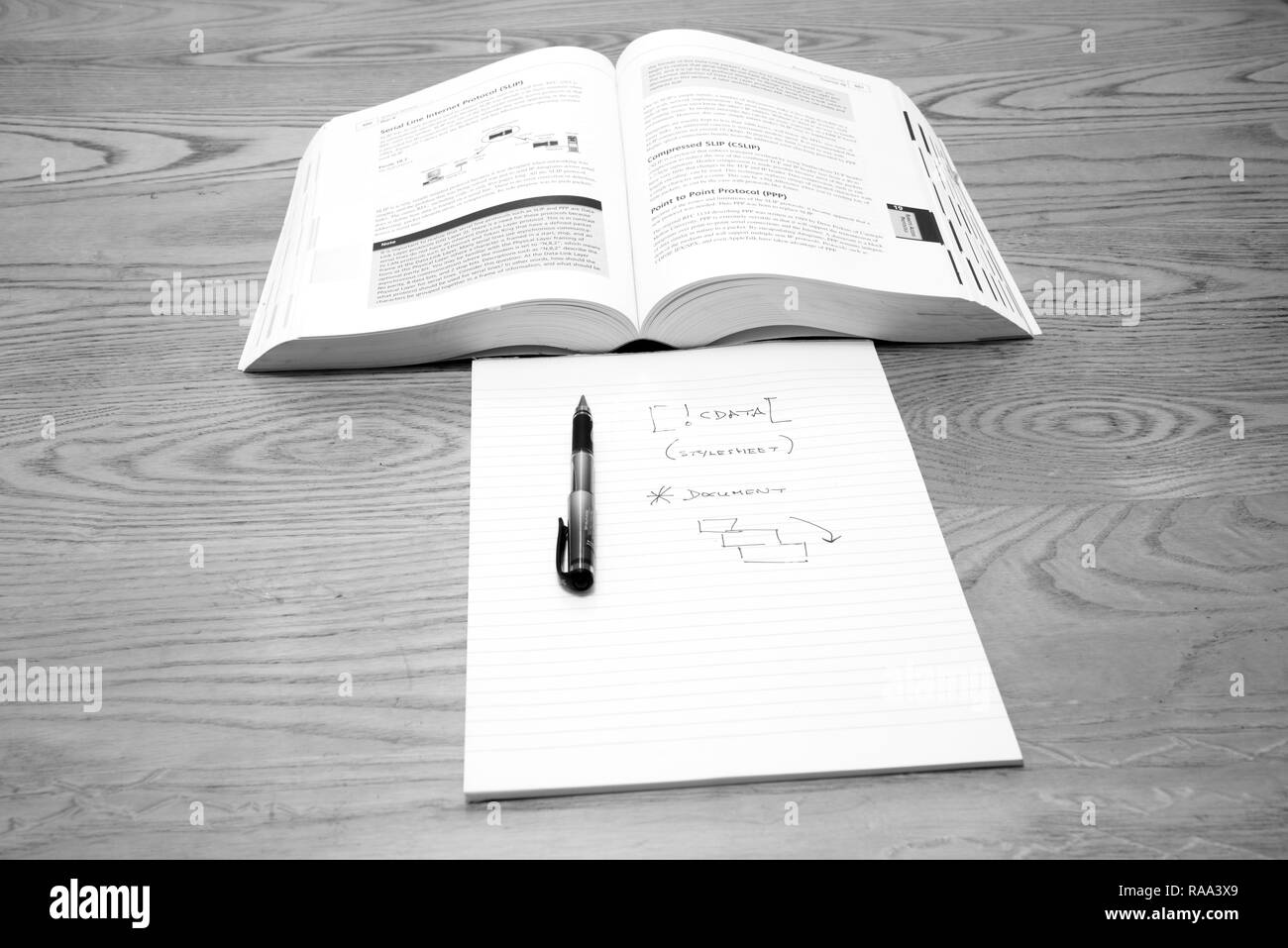 Researching Black and White Stock Photos & Images - Alamy
