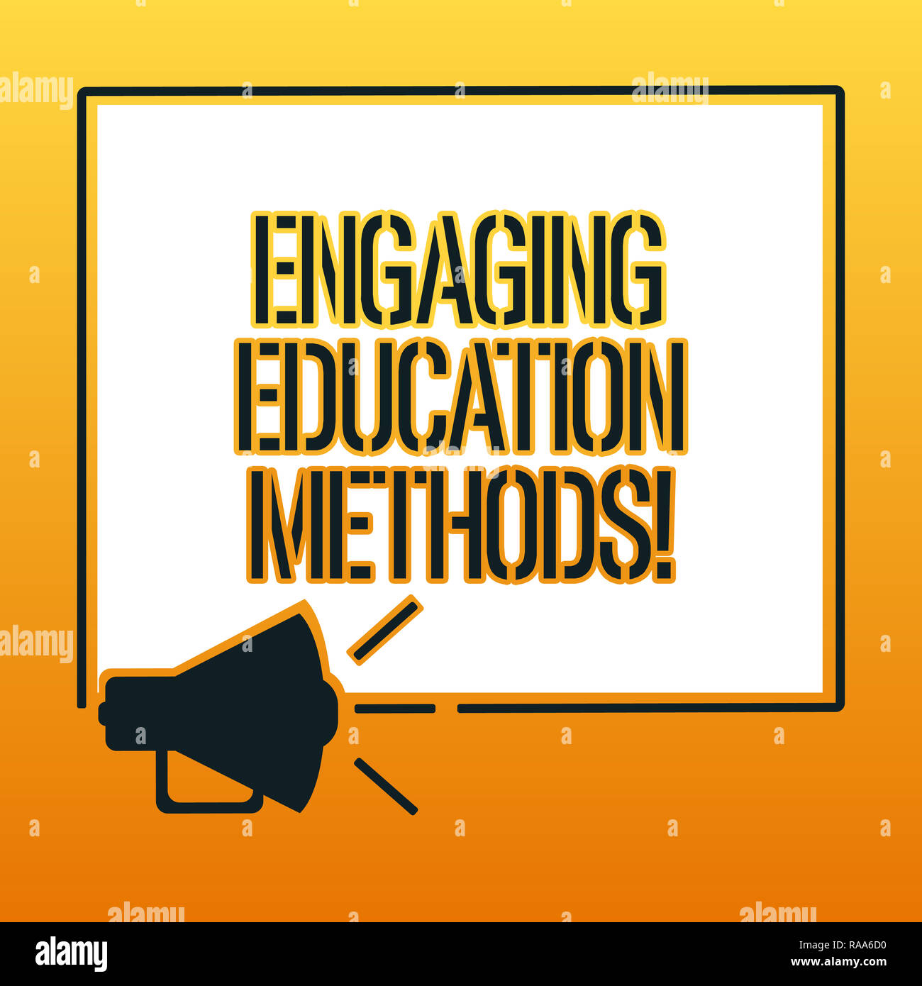 Handwriting text writing Engaging Education Methods. Concept meaning ...