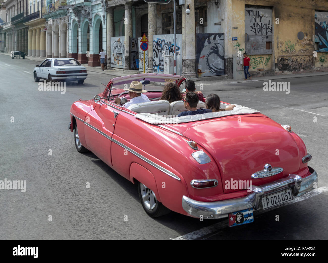 Classic 50's Mercury Convertible, Havana, Cuba Stock Photo