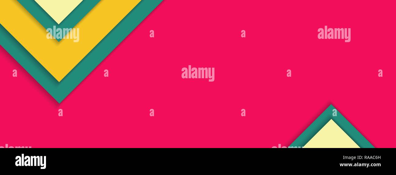 Sping material design background with sample text copy space. Vector illustration. Stock Vector