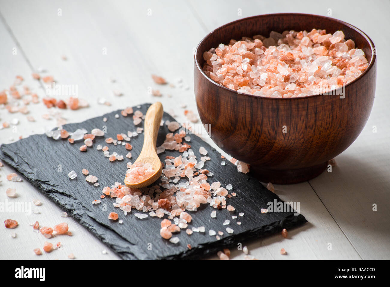himalayan crystal salt Stock Photo Alamy