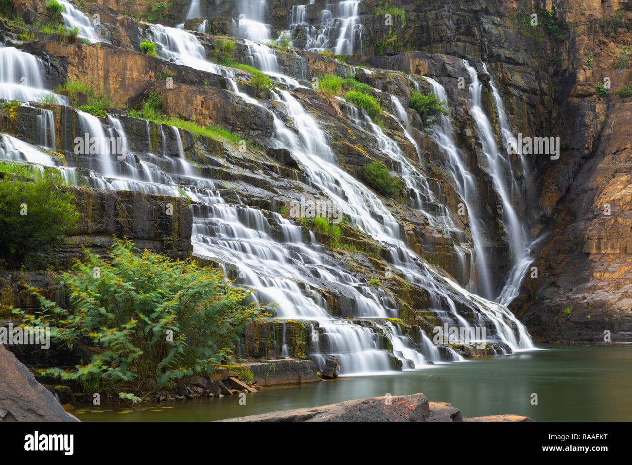 Pongour Waterfall, Dalat, Vietnam, Asia Stock Photo