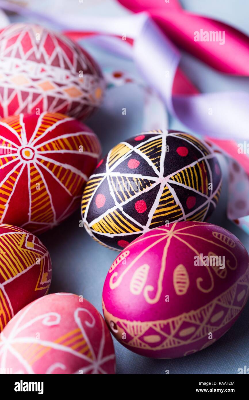 beautiful Easter egg Pysanka handmade - ukrainian traditional Stock ...
