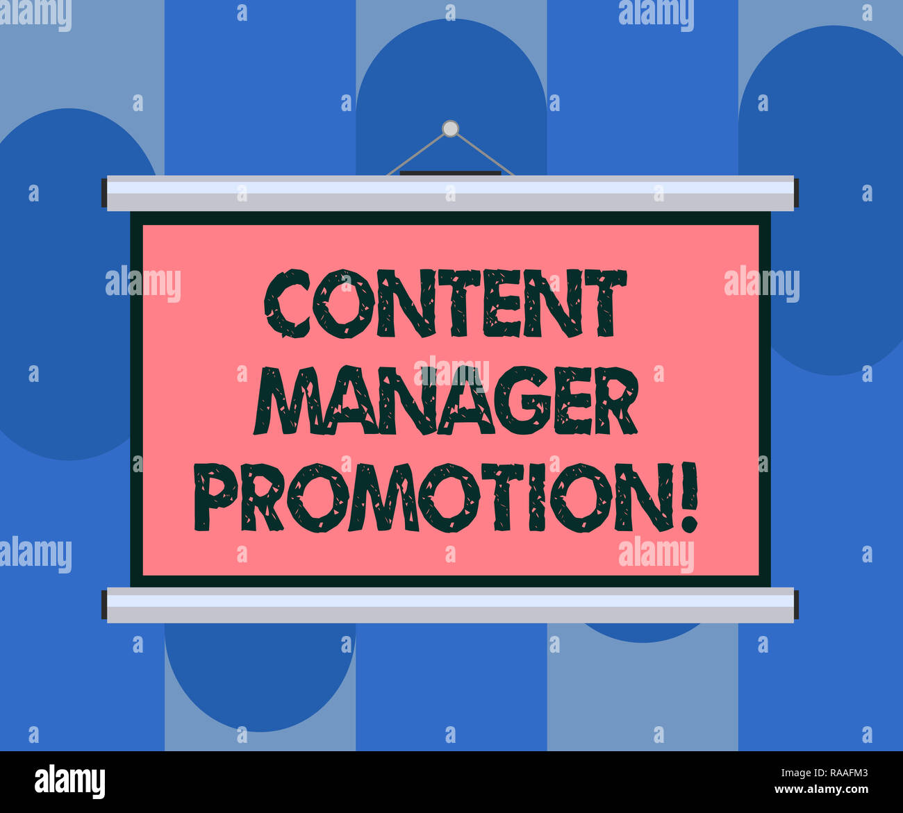 Handwriting Text Content Manager Promotion Concept Meaning Someone