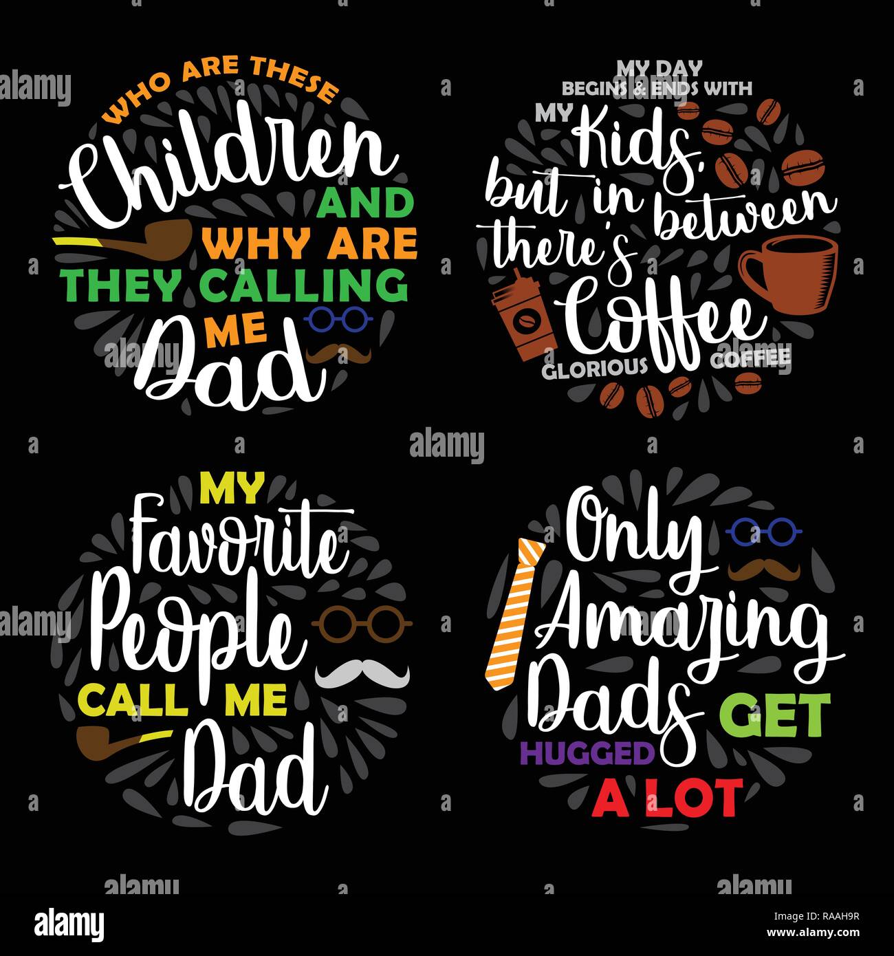 Download Happy Fathers Day Label Set High Resolution Stock Photography And Images Alamy
