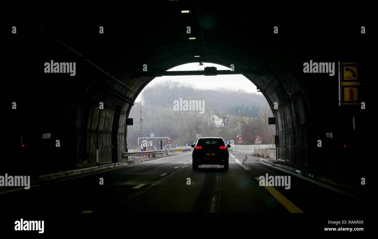 A43 Highway, HauteSavoie, France Stock Photo Alamy