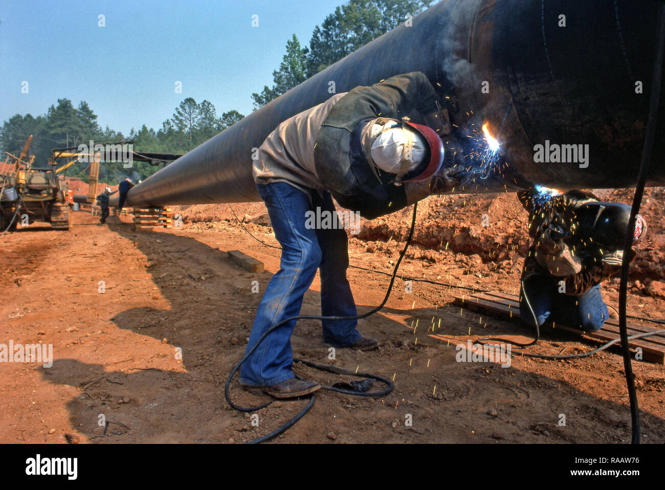 Pipeline Construction Stock Photo