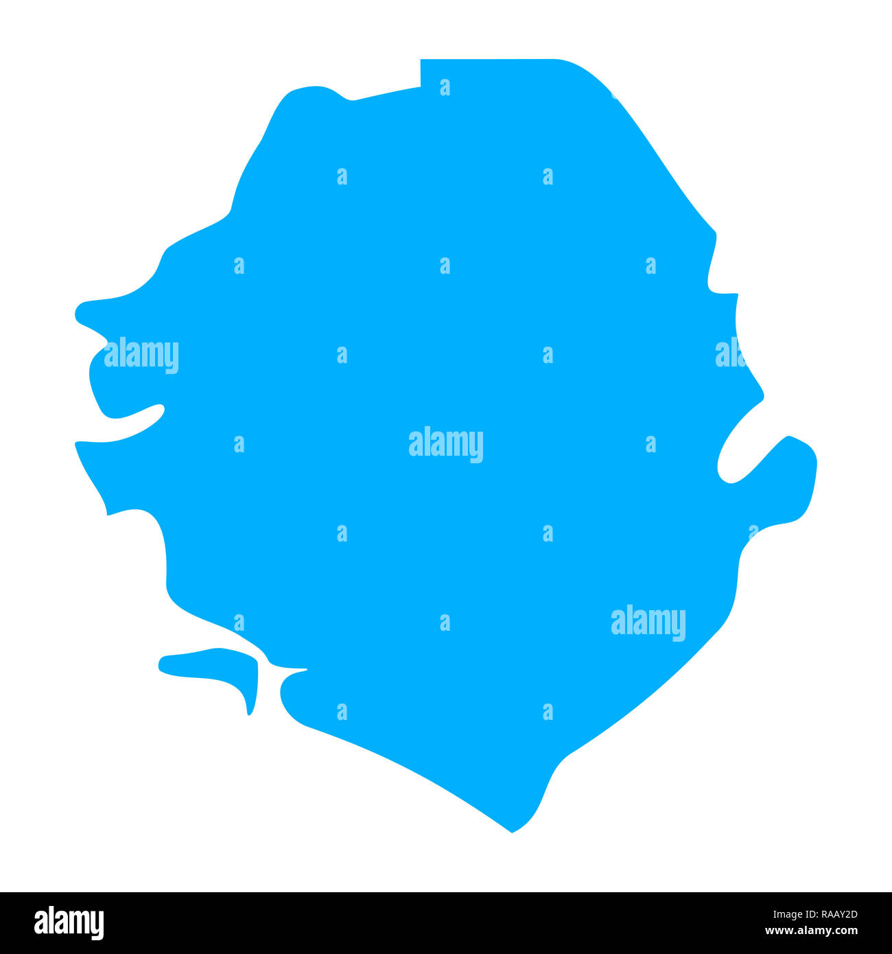 Sierra leone map outline hi-res stock photography and images - Alamy
