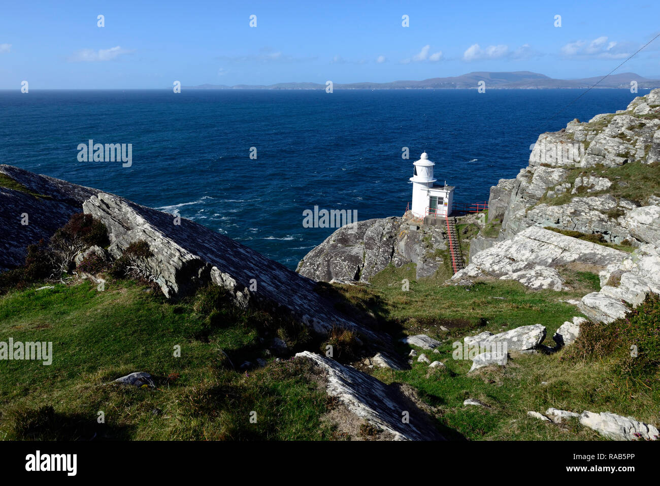 lighthouse,pilot light,sheep's head way,lighthouse loop,hike,walk,trail,wild atlantic way,west cork,RM Ireland Stock Photo