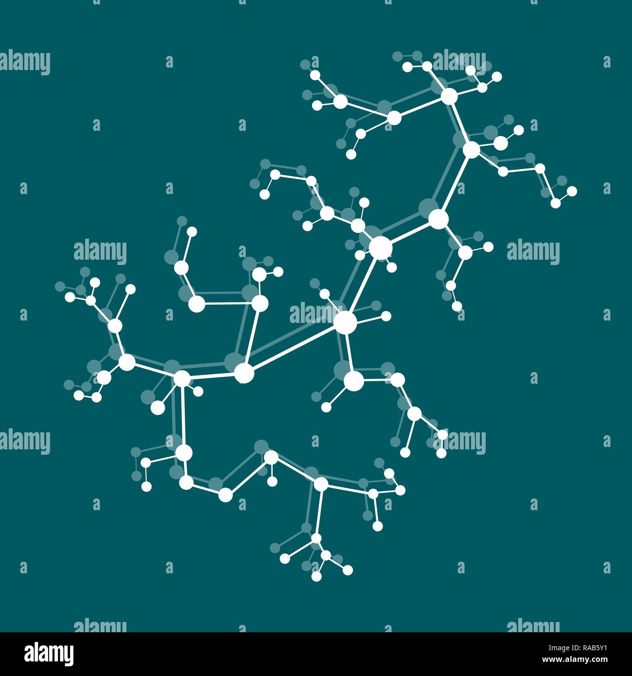 Structure of molecule and communication. Scientific concept. Medical ...